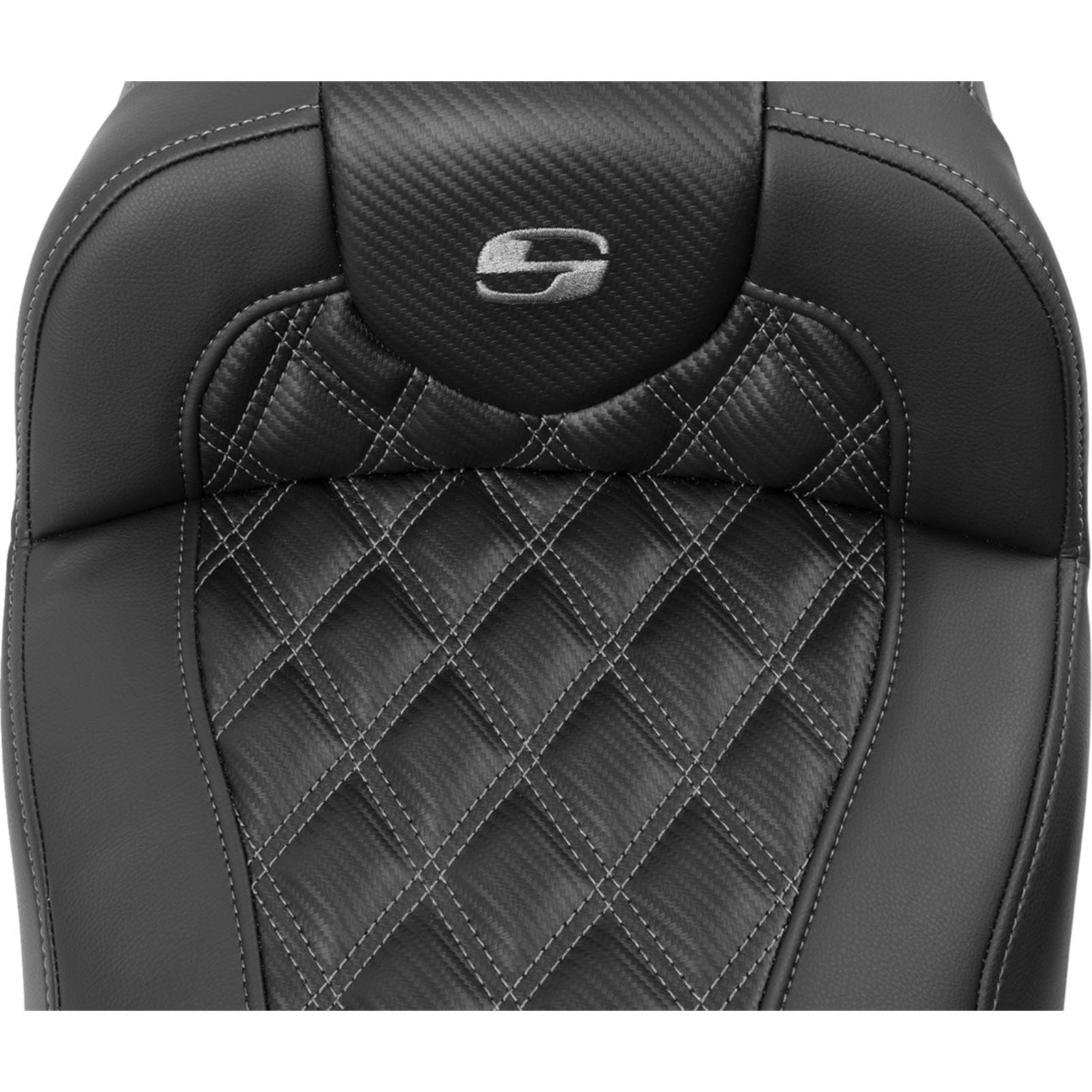 Saddlemen Roadsofa™ Extended Reach Seat - Gray Stitch - FLTR/FLHX '23-'24 823-07-207B2_1523888