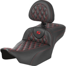 Saddlemen Roadsofa™ Extended Reach Seat - Red Stitch - FLTR/FLHX '23-'24 823-07-207B4_1523912