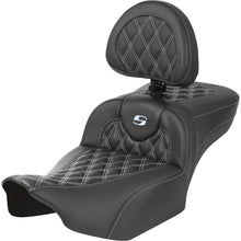 Saddlemen Roadsofa™ Extended Reach Seat - Silver Stitch - FLTR/FLHX '23-'24 823-07-207B5_1523911
