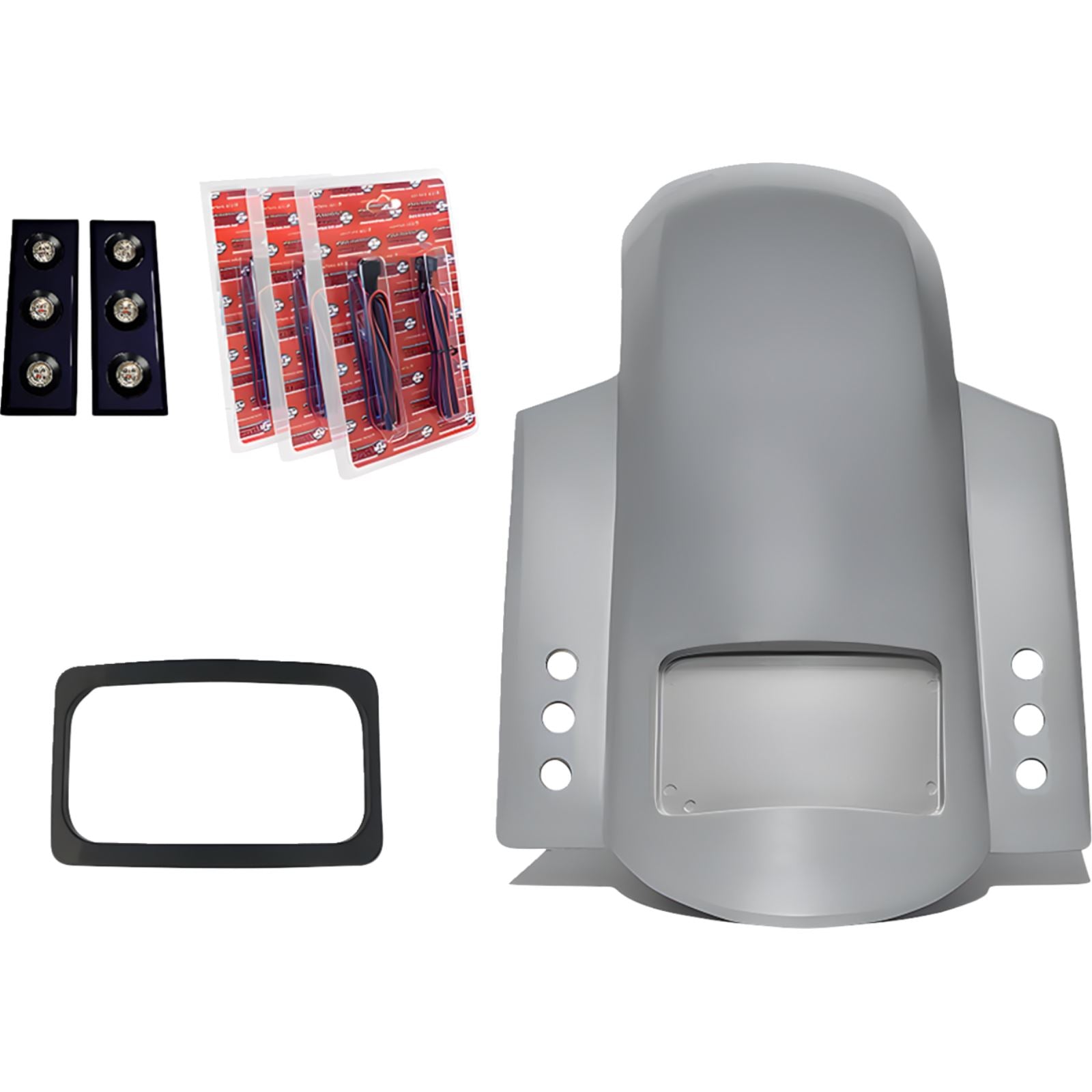 Paul Yaffe's Bagger Nation Short Rear Fender With Black Plate Frame - Thunder-Pod Taillight [MPN: RF-SSTH P-R-B]_1486099