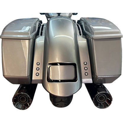 Paul Yaffe's Bagger Nation Short Rear Fender W/Black Plate Frame-3 Sets/Thunder Bolts [MPN: RF-SS-3-THNDR-BLT-B]_1486103