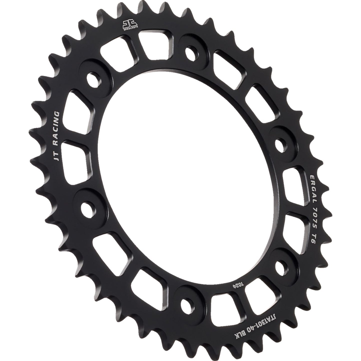 JT Sprockets Rear Sprocket - Aluminum - 40 Tooth - Black fits Honda CRF 300 JTA1301.40BLK_1487764