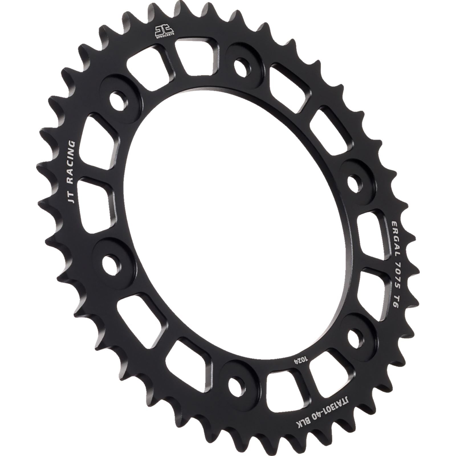 JT Sprockets Rear Sprocket - Aluminum - 40 Tooth - Black fits Honda CRF 300 JTA1301.40BLK_1487764