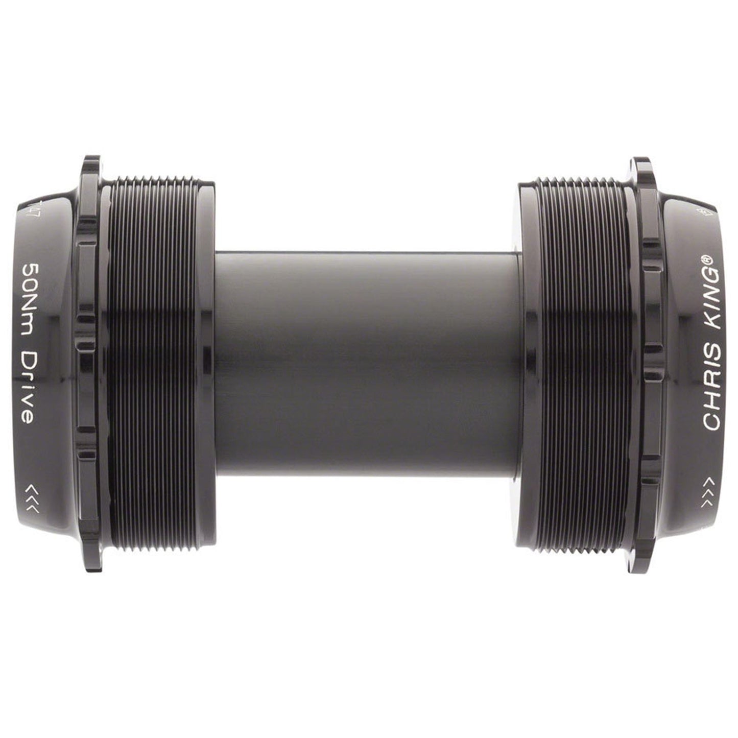 Chris King ThreadFit T47 24x Bottom Bracket with Fit Kit 6 - T47, Black [MPN: FB0812-6]_1917282