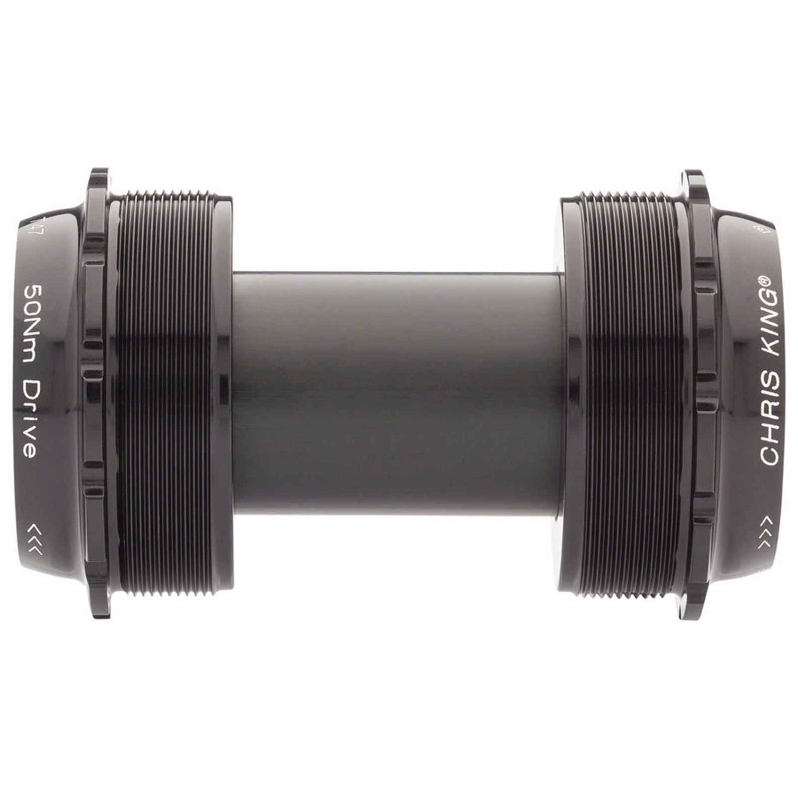 Chris King ThreadFit T47 24x Bottom Bracket with Fit Kit 6 - T47, Black [MPN: FB0812-6]_1917282