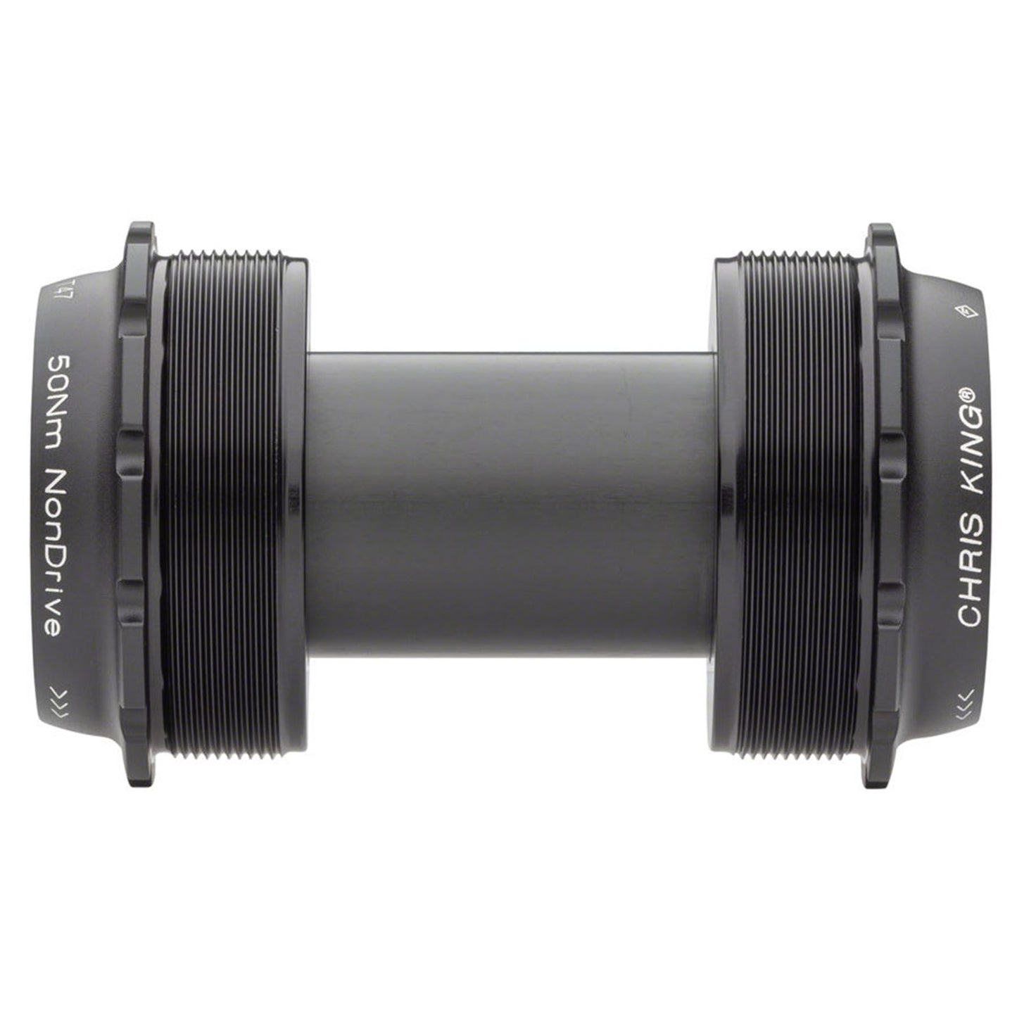 Chris King ThreadFit T47 24x Bottom Bracket with Fit Kit 4 - T47, Matte Jet [MPN: FJ0812-4]_1917283