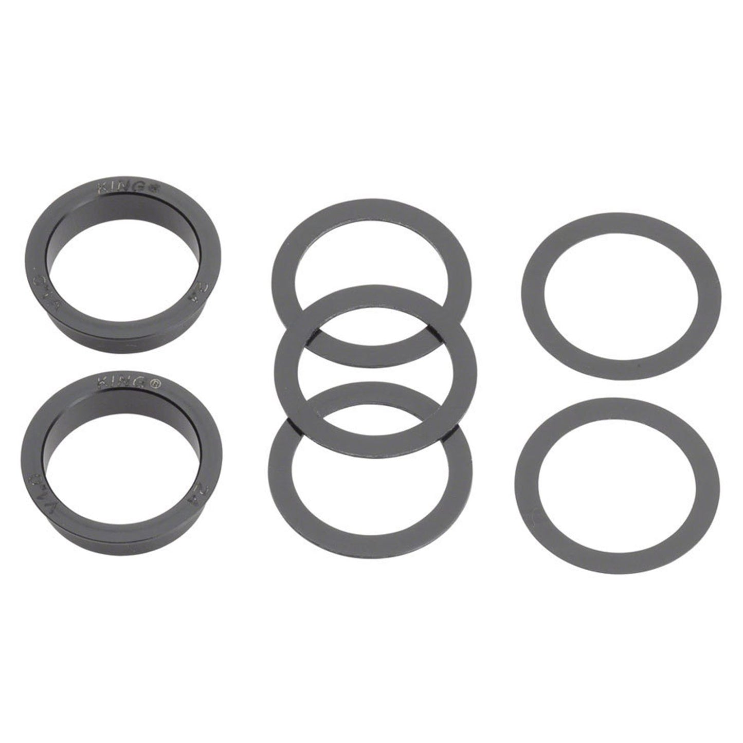 Chris King ThreadFit T47 24x Bottom Bracket with Fit Kit 4 - T47, Matte Jet [MPN: FJ0812-4]_1917284