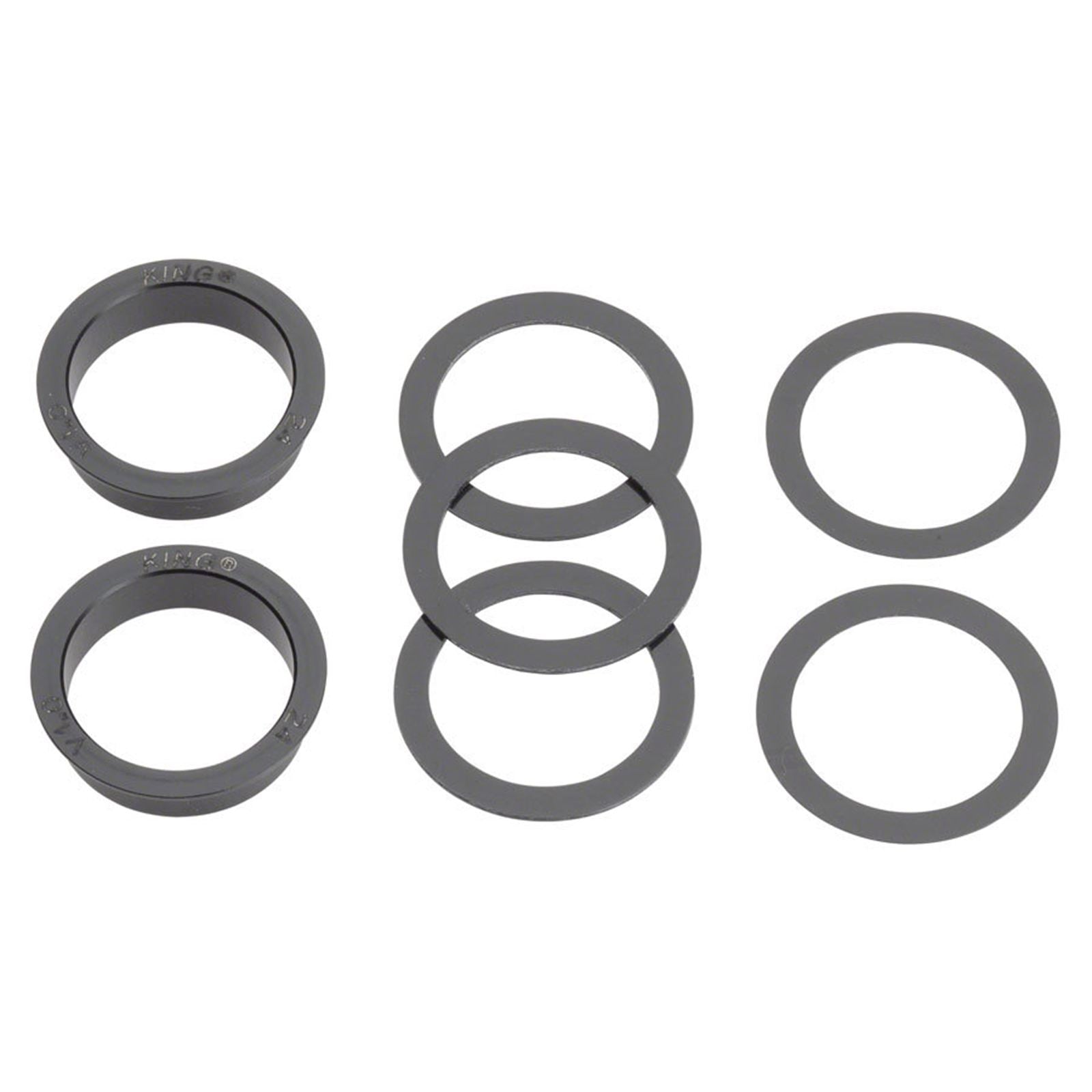 Chris King ThreadFit T47 24x Bottom Bracket with Fit Kit 4 - T47, Matte Jet [MPN: FJ0812-4]_1917284