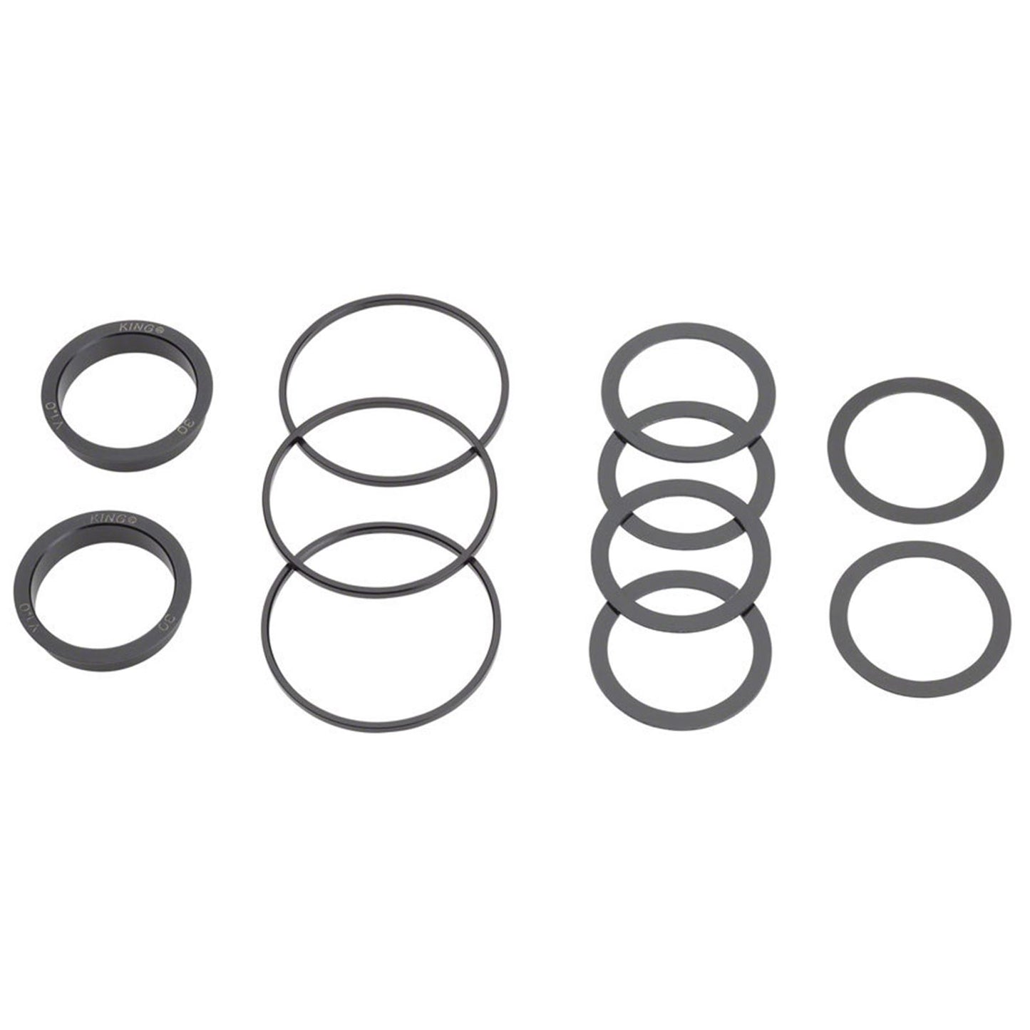 Chris King ThreadFit T47 30x Bottom Bracket with Fit Kit 5 - T47, Black [MPN: FB0820-5]_1917293
