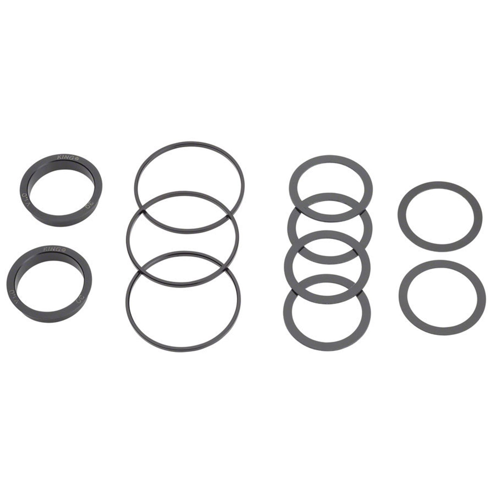 Chris King ThreadFit T47 30x Bottom Bracket with Fit Kit 5 - T47, Black [MPN: FB0820-5]_1917293