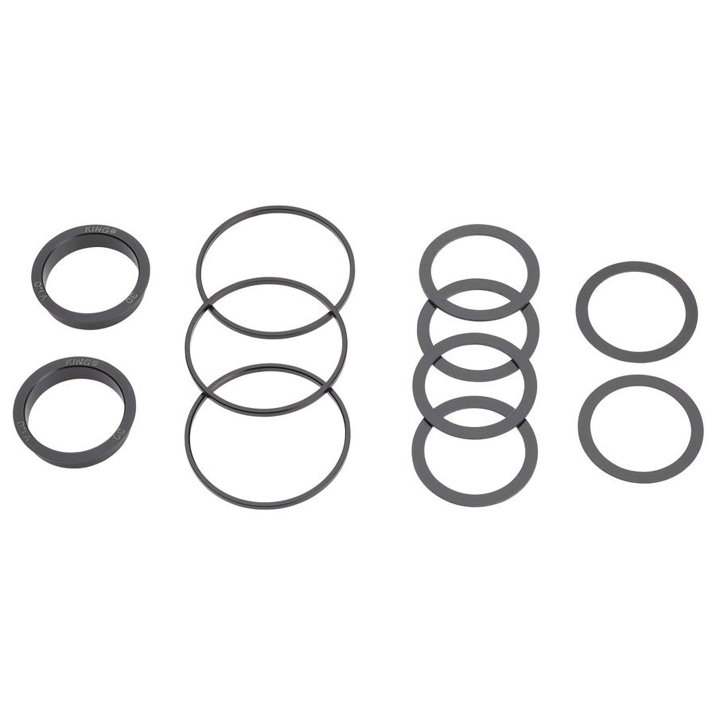 Chris King ThreadFit T47 30x Bottom Bracket with Fit Kit 5 - T47, Matte Jet [MPN: FJ0820-5]_1917316