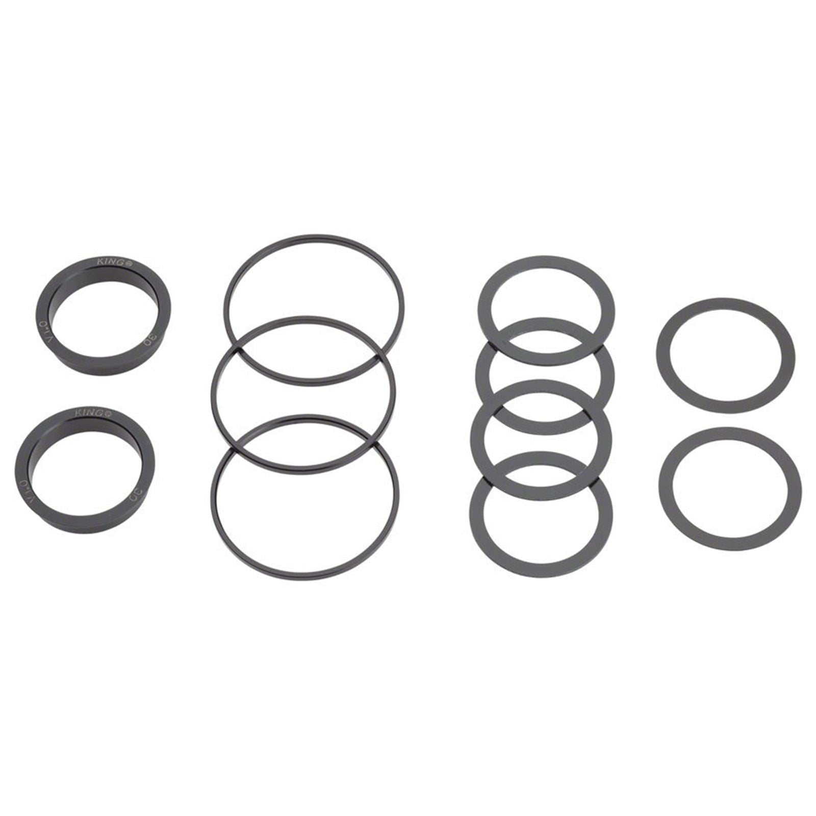 Chris King ThreadFit T47 30x Bottom Bracket with Fit Kit 5 - T47, Matte Jet [MPN: FJ0820-5]_1917316