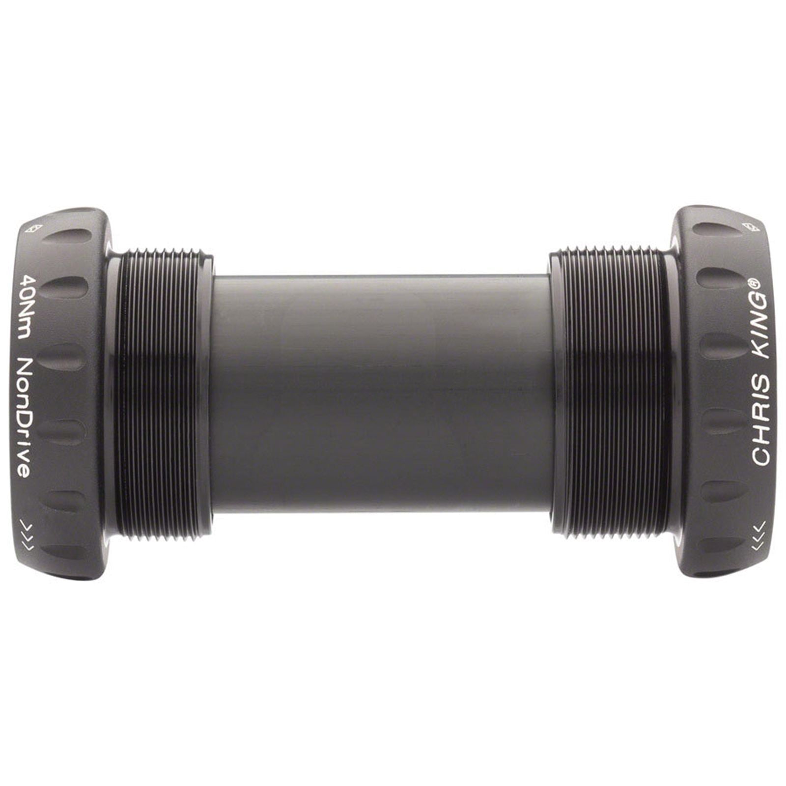 Chris King ThreadFit 24 Bottom Bracket with Fit Kit 4 - English, Matte Jet [MPN: FJ0810-4]_1998672