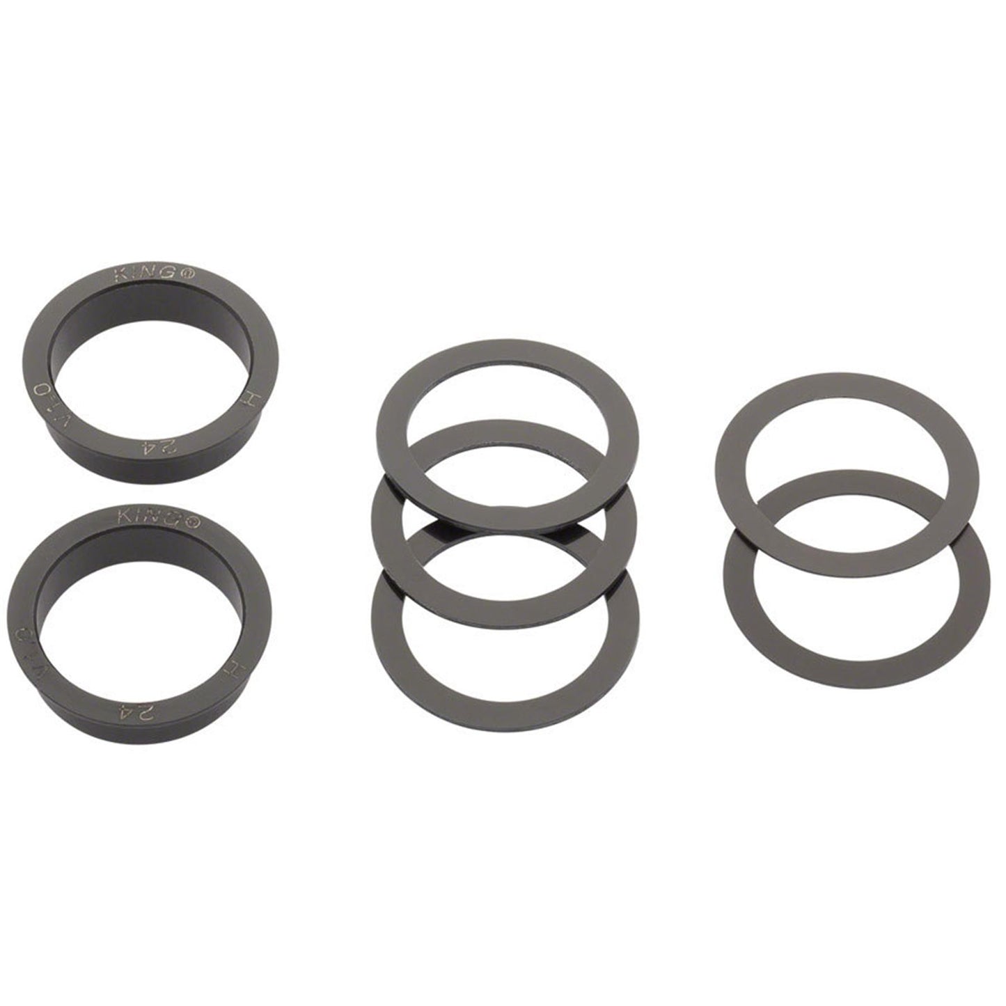 Chris King ThreadFit 24 Bottom Bracket with Fit Kit 4 - English, Matte Jet [MPN: FJ0810-4]_1998673
