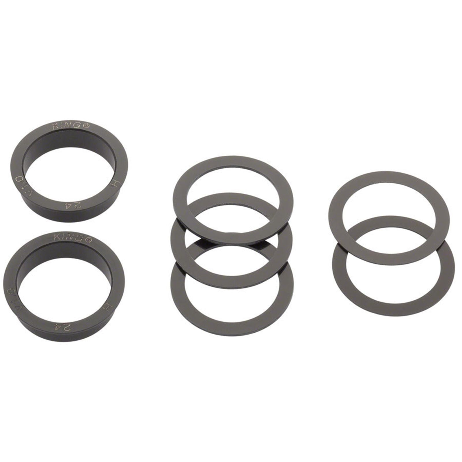 Chris King ThreadFit 24 Bottom Bracket with Fit Kit 4 - English, Matte Jet [MPN: FJ0810-4]_1998673