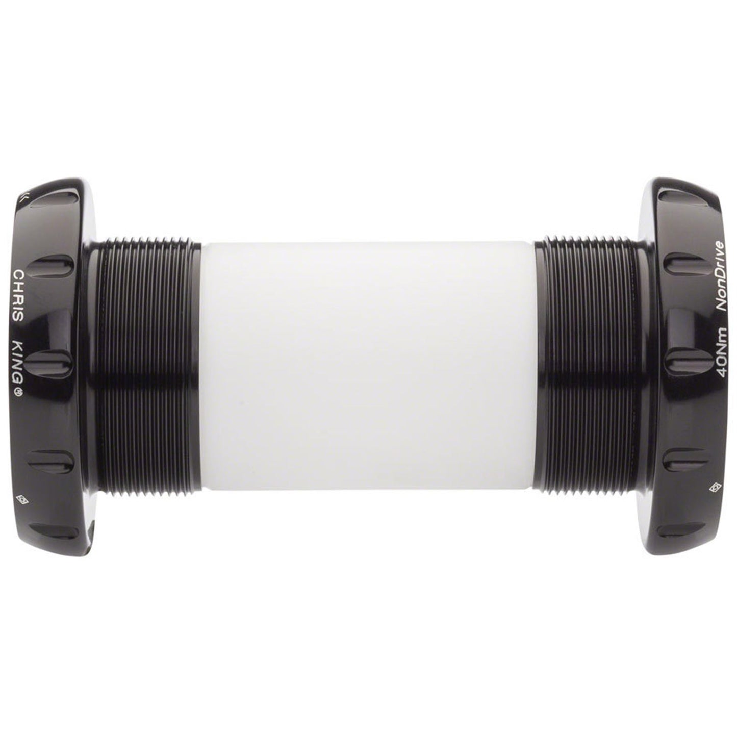 Chris King ThreadFit 30 Bottom Bracket with Fit Kit 2 English, For DUB Road, Black [MPN: FB0811-2]_1917532