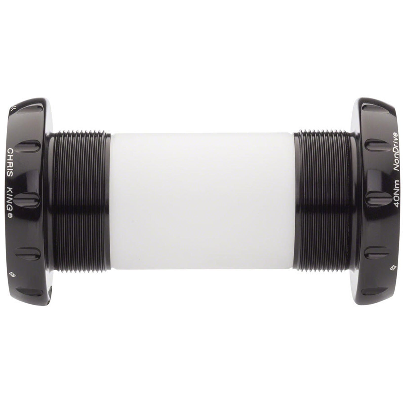Chris King ThreadFit 30 Bottom Bracket with Fit Kit 2 English, For DUB Road, Black [MPN: FB0811-2]_1917532