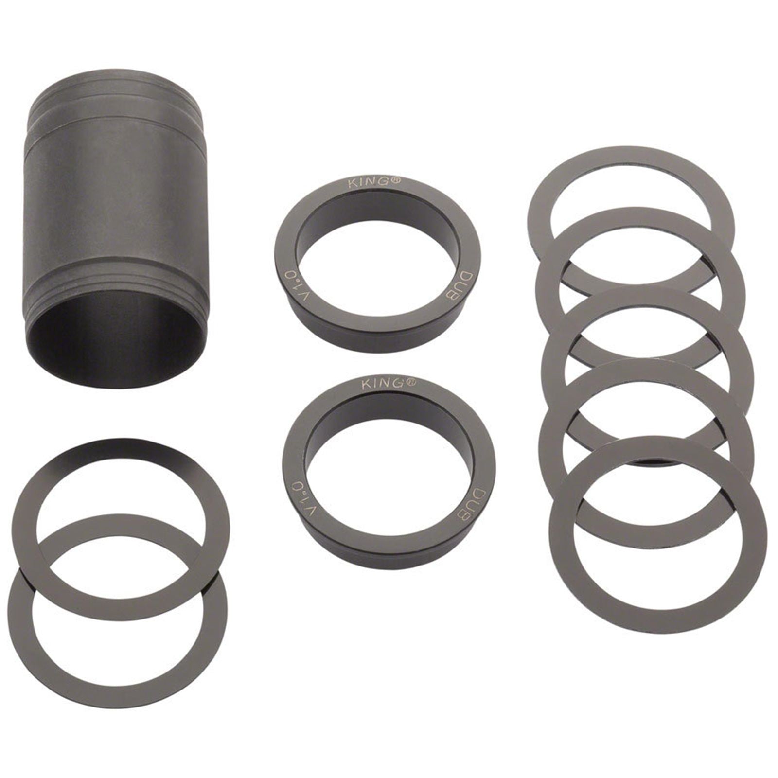 Chris King ThreadFit 30 Bottom Bracket with Fit Kit 2 - English, Matte Jet [MPN: FJ0811-2]_1917537