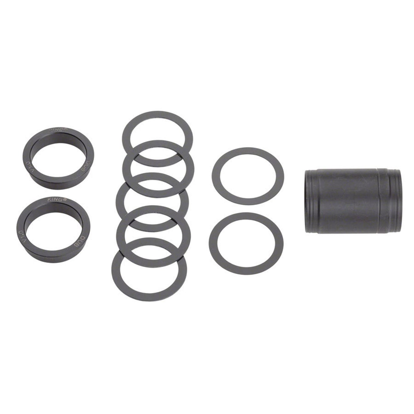 Chris King ThreadFit 30 Bottom Bracket with Fit Kit 2 - English, For DUB Road, Red [MPN: FR0811-2]_1953687