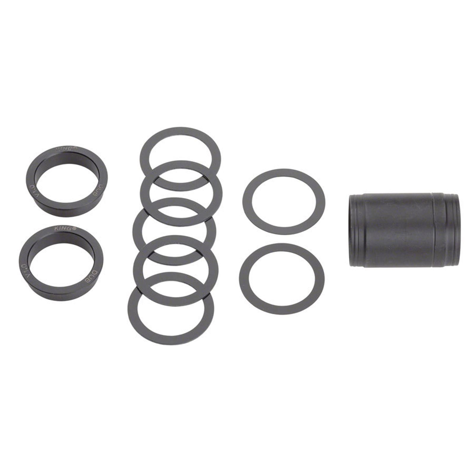 Chris King ThreadFit 30 Bottom Bracket with Fit Kit 2 - English, For DUB Road, Red [MPN: FR0811-2]_1953687