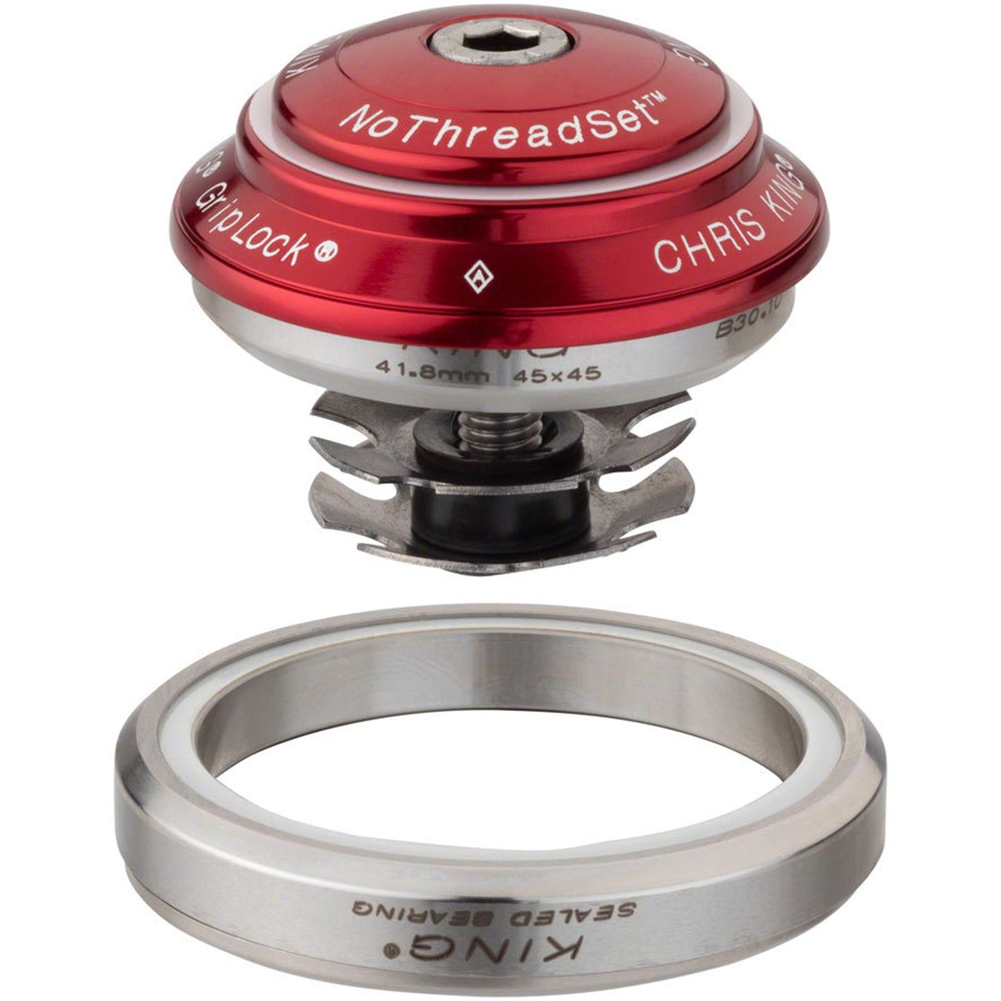 Chris King DropSet 2 Headset - 1-1/8 - 1.5", 42/52mm, 45 Deg, Red [MPN: CAR1]_1953844