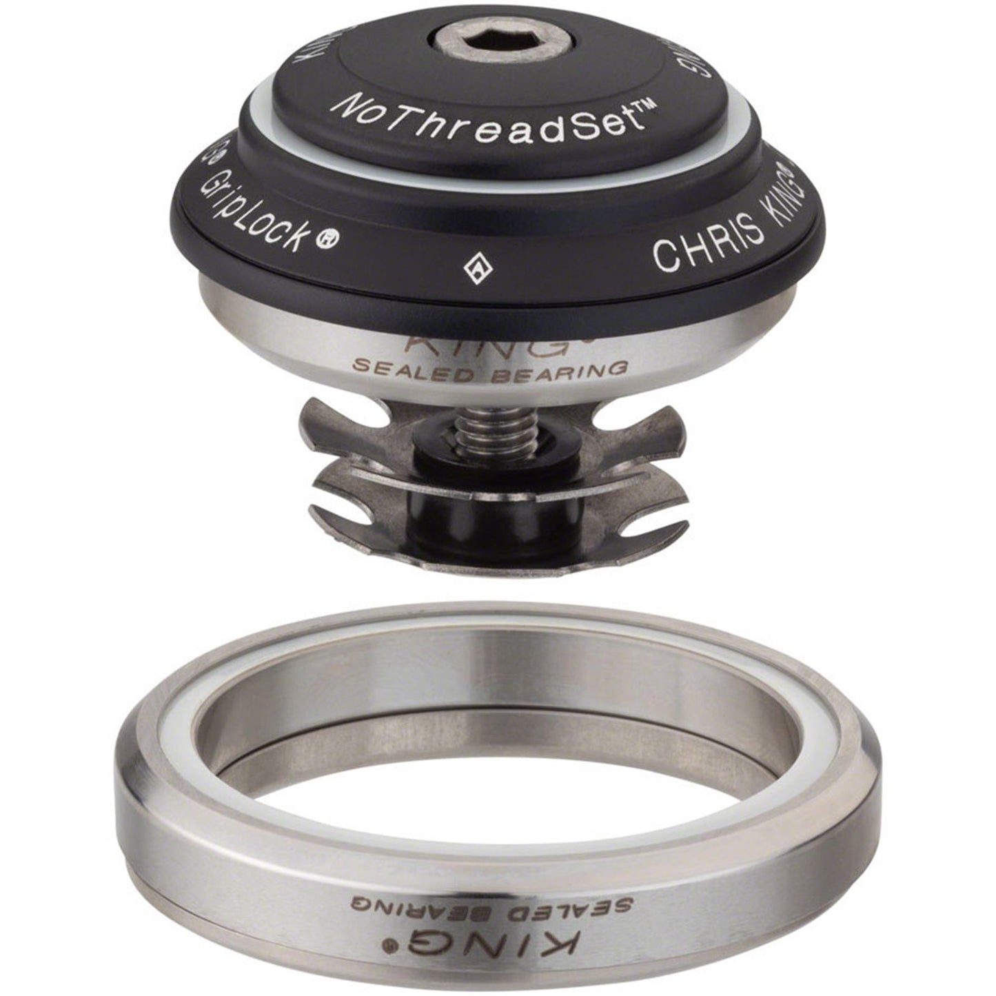 Chris King DropSet 2 Headset - 1-1/8 - 1.5", 42/52mm, 45 Deg, Matte Black [MPN: CAB2]_1924428