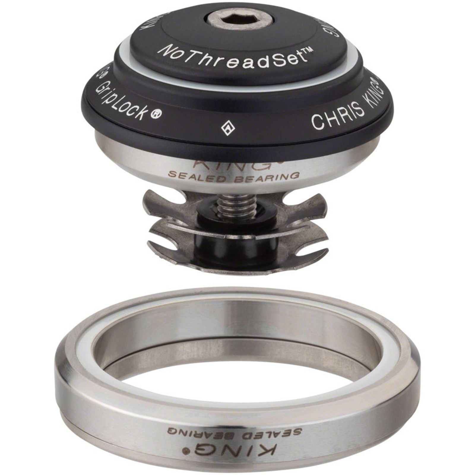 Chris King DropSet 2 Headset - 1-1/8 - 1.5", 42/52mm, 45 Deg, Matte Black [MPN: CAB2]_1924428