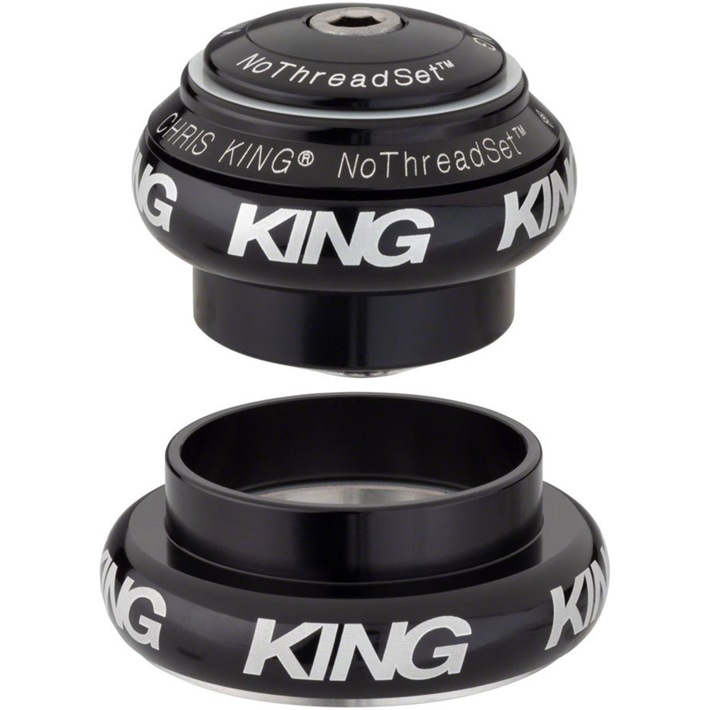 Chris King NoThreadSet Headset - 1-1/8 - 1.25", 34/44mm, Black [MPN: BJB1]_1924429