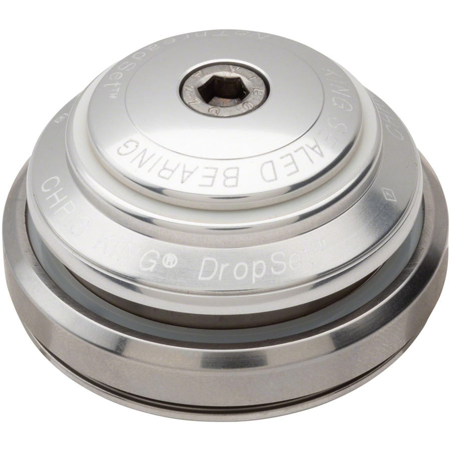 Chris King DropSet 3 Headset - 1-1/8 - 1.5", 41/52mm, 36 Deg, Silver [MPN: CBS1]_1924363