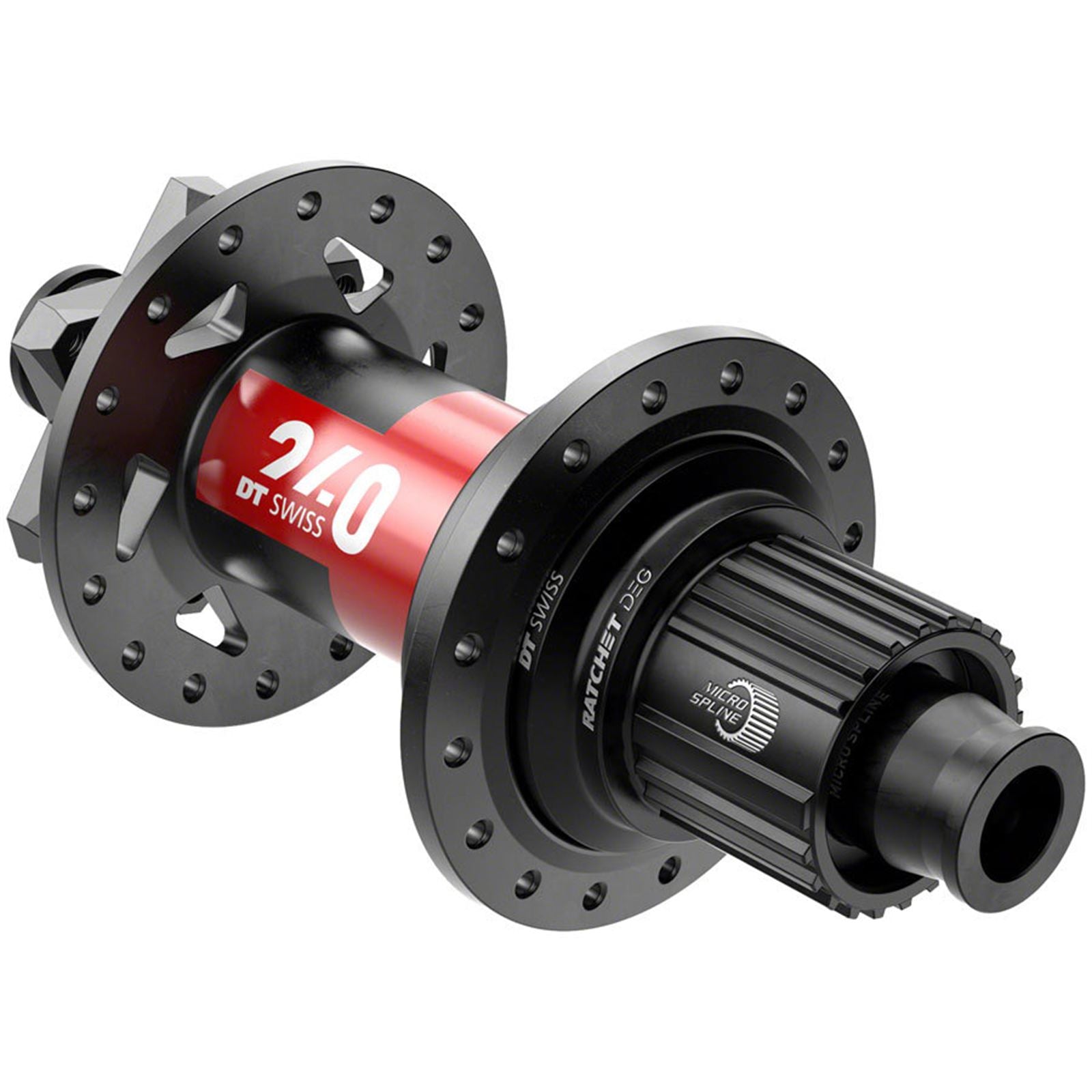 DT Swiss 240 DEG Rear Hub 12 x 148mm, 6-Bolt Black/Red, 28H, 90pt [MPN: H240TDD2R28SA0048S]_1925096