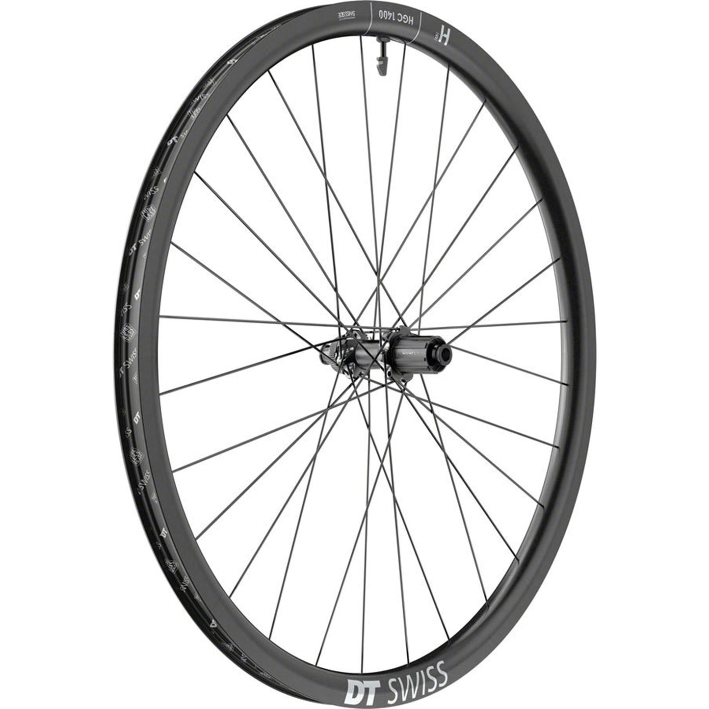 DT Swiss HGC 1400 Spline 30 Rear Wheel - 700c, 12 x 142mm, Black [MPN: WHGC140NIDICA21619]_1933797
