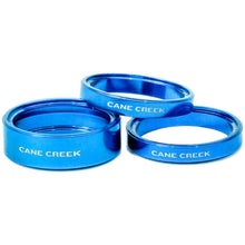 Cane Creek Interlok Chroma Studio Headset Spacer Kit - (1) 10mm, (2) 5mm, Blue [MPN: BAA2277B]_1924348