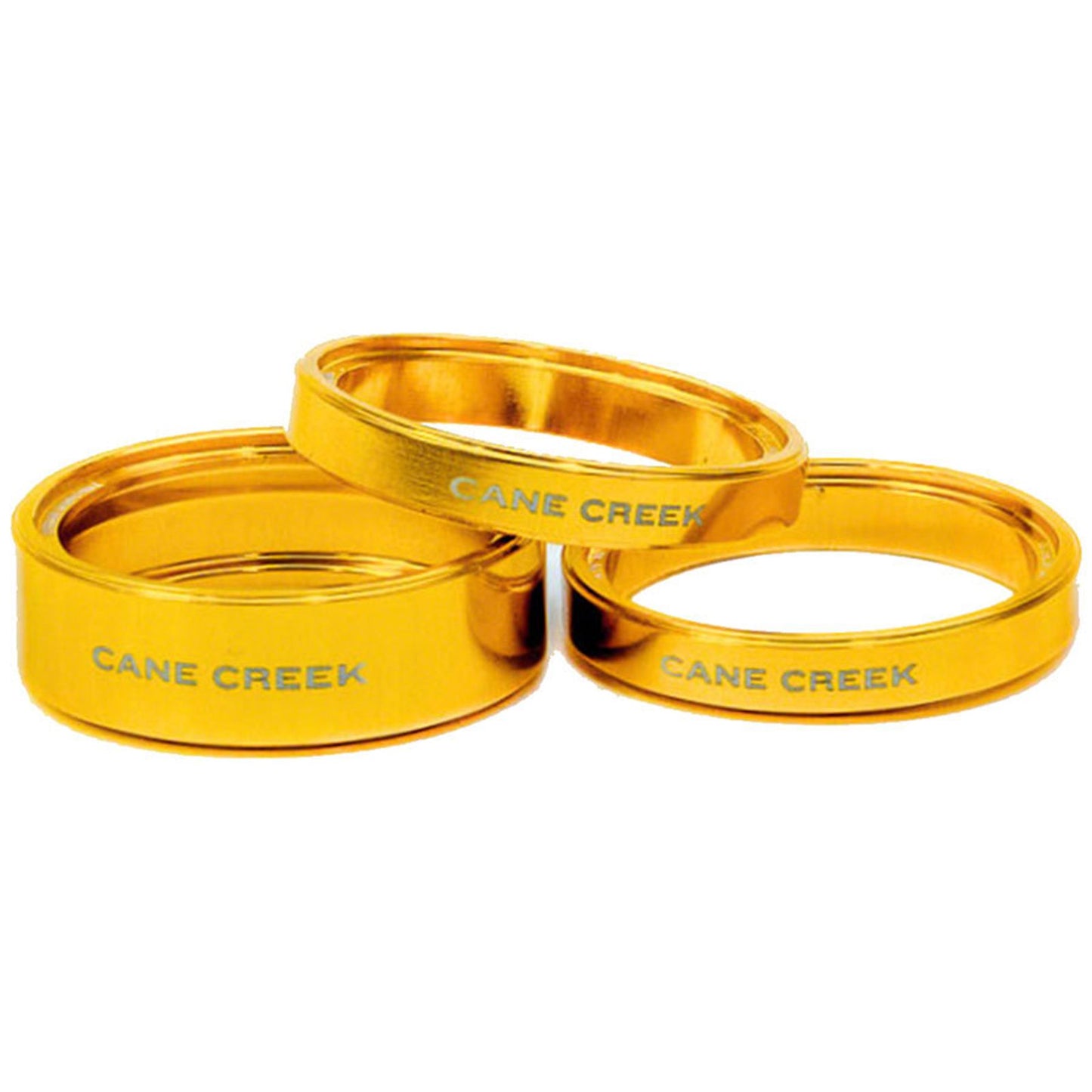 Cane Creek Interlok Chroma Studio Headset Spacer Kit - (1) 10mm, (2) 5mm, Gold [MPN: BAA2277GD]_1924349