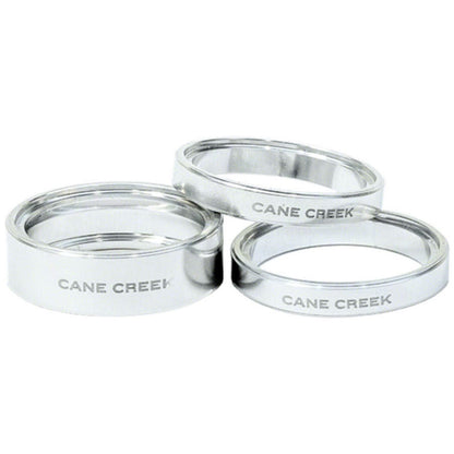 Cane Creek Interlok Chroma Studio Headset Spacer Kit - (1) 10mm, (2) 5mm, Silver [MPN: BAA2277S]_1924350