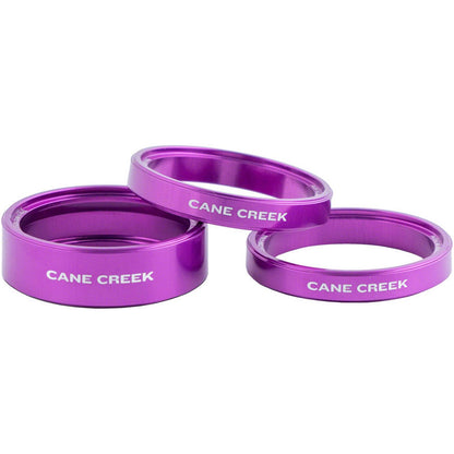 Cane Creek Interlok Chroma Studio Headset Spacer Kit - (1) 10mm, (2) 5mm, Silver [MPN: BAA2277S]_2098498