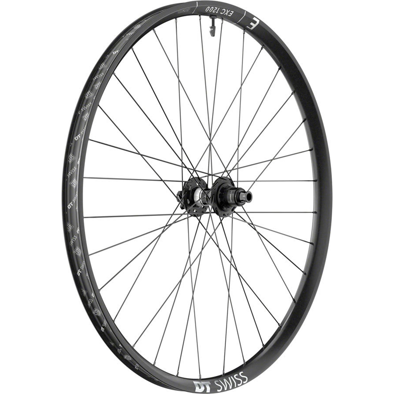 DT Swiss EXC 1200 Classic Rear Wheel - 29", 12 x 148mm, 6-Bolt, Black [MPN: WEXC120TFDRCA22490]_1933484