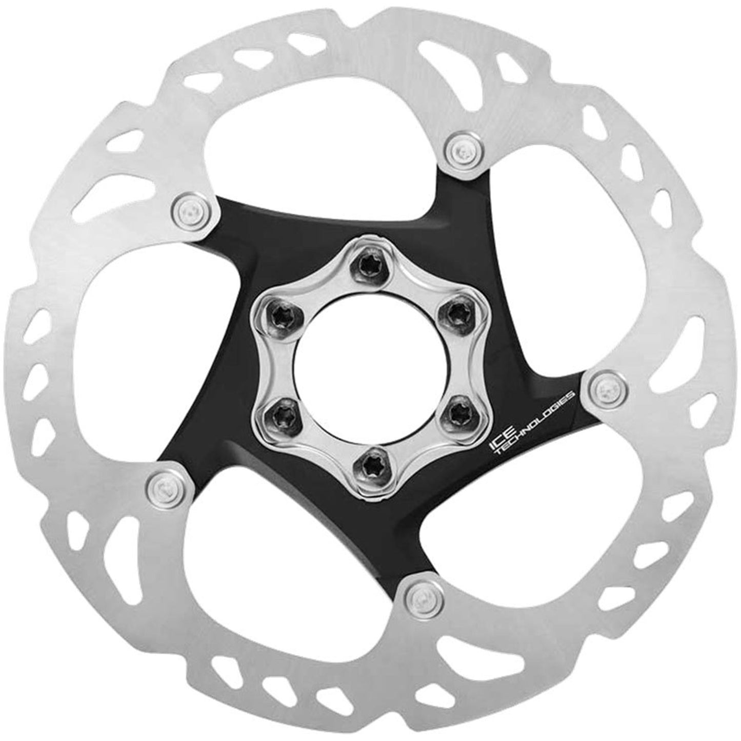 Shimano Deore XT SM-RT86-S2 Disc Brake Rotor - 160mm, 6-Bolt, Silver/Black [MPN: ESMRT86S2]_1916969