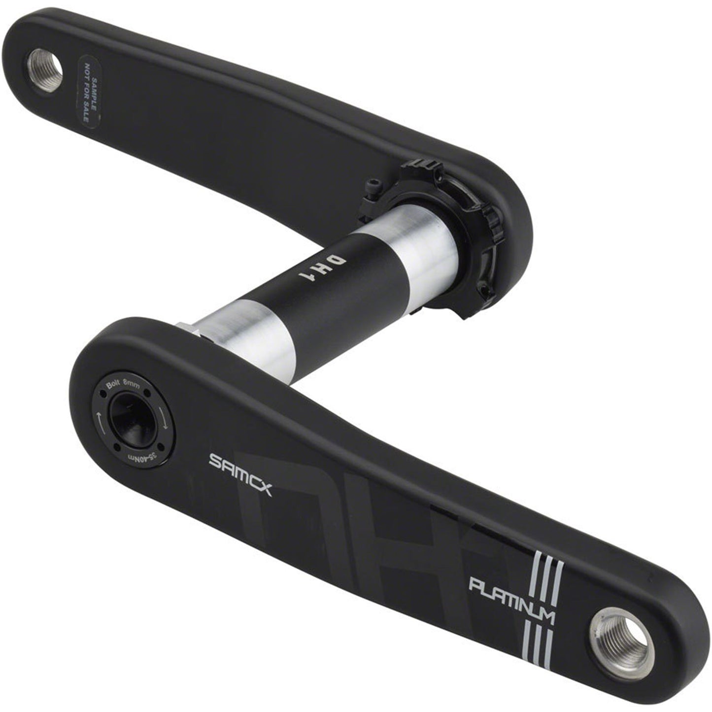 Samox Platinum DH-1 Carbon Crankset - 155mm, 3-Bolt, Black [MPN: DCM01J-D00-BB0-PA-155DH]_1917087
