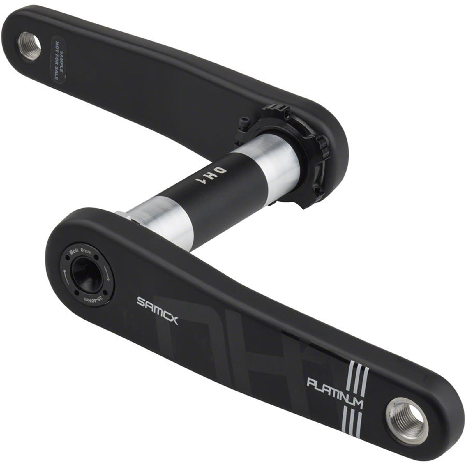 Samox Platinum DH-1 Carbon Crankset - 155mm, 3-Bolt, Black [MPN: DCM01J-D00-BB0-PA-155DH]_1917087