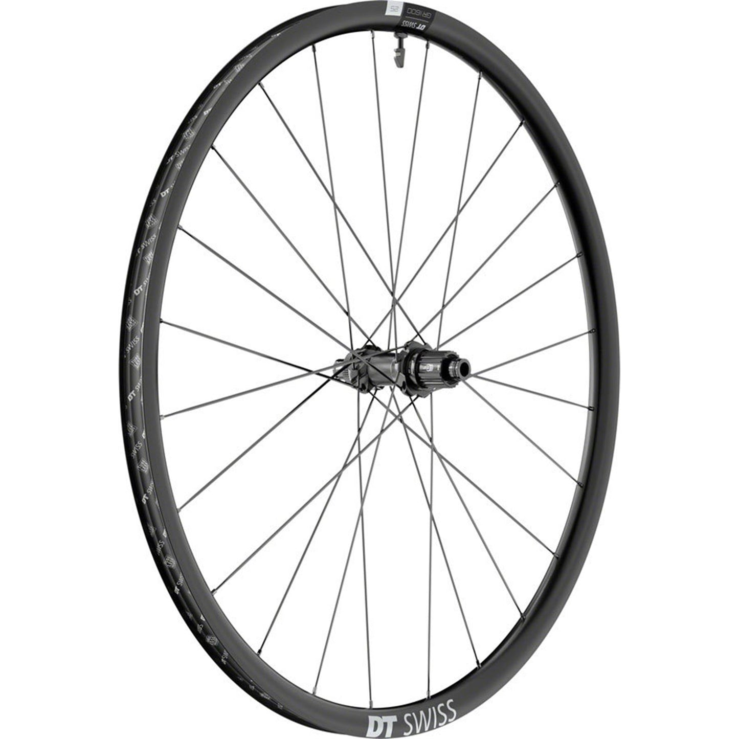 DT Swiss GR 1600 Spline 25 Rear Wheel - 700, 12 x 142mm, Black [MPN: WGR1600NID9SA23395]_1999347