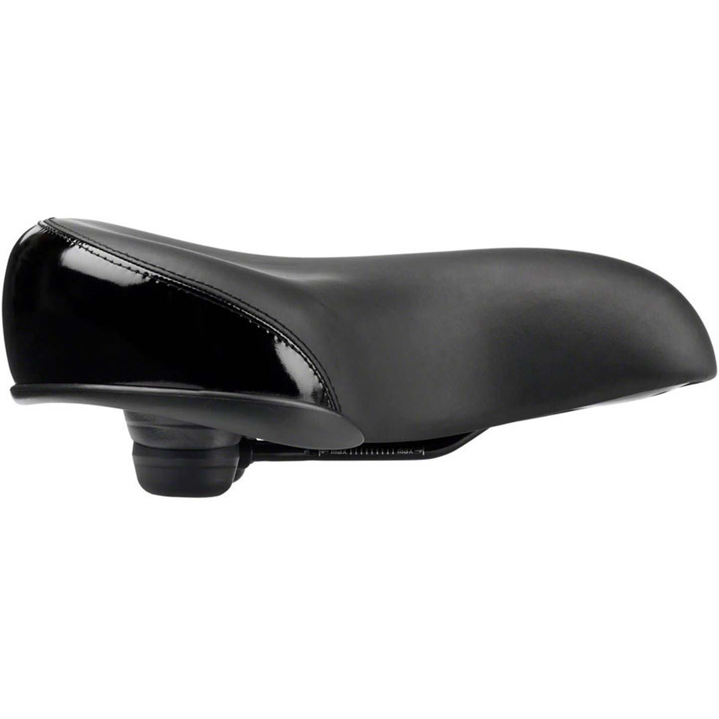 MSW Cruiser Saddle - Memory Foam, Soft Touch Cover, Steel, Black [MPN: 17-000502]_1926731