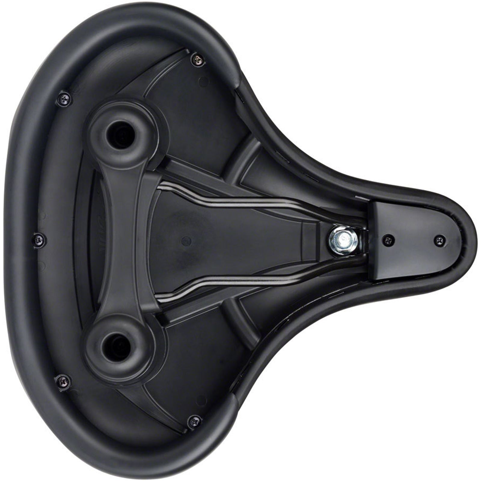 MSW Cruiser Saddle - Memory Foam, Soft Touch Cover, Steel, Black [MPN: 17-000502]_1926733