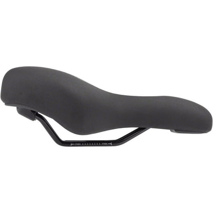 MSW Women's Saddle - Memory Foam, Soft Touch Cover, Steel, Black [MPN: 17-000502]_1926785