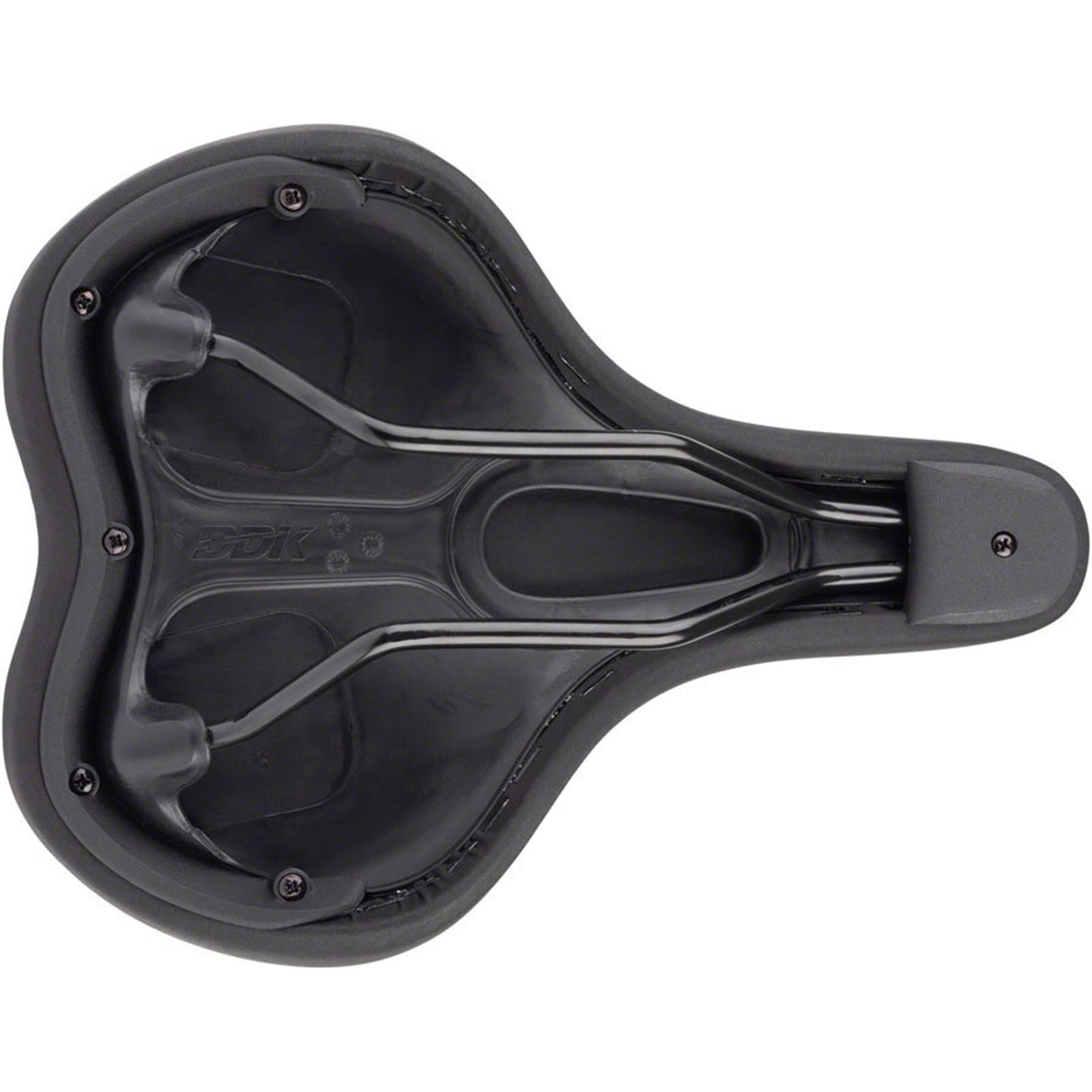 MSW Women's Saddle - Memory Foam, Soft Touch Cover, Steel, Black [MPN: 17-000502]_1926788