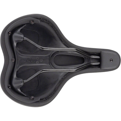 MSW Women's Saddle - Memory Foam, Soft Touch Cover, Steel, Black [MPN: 17-000502]_1926788