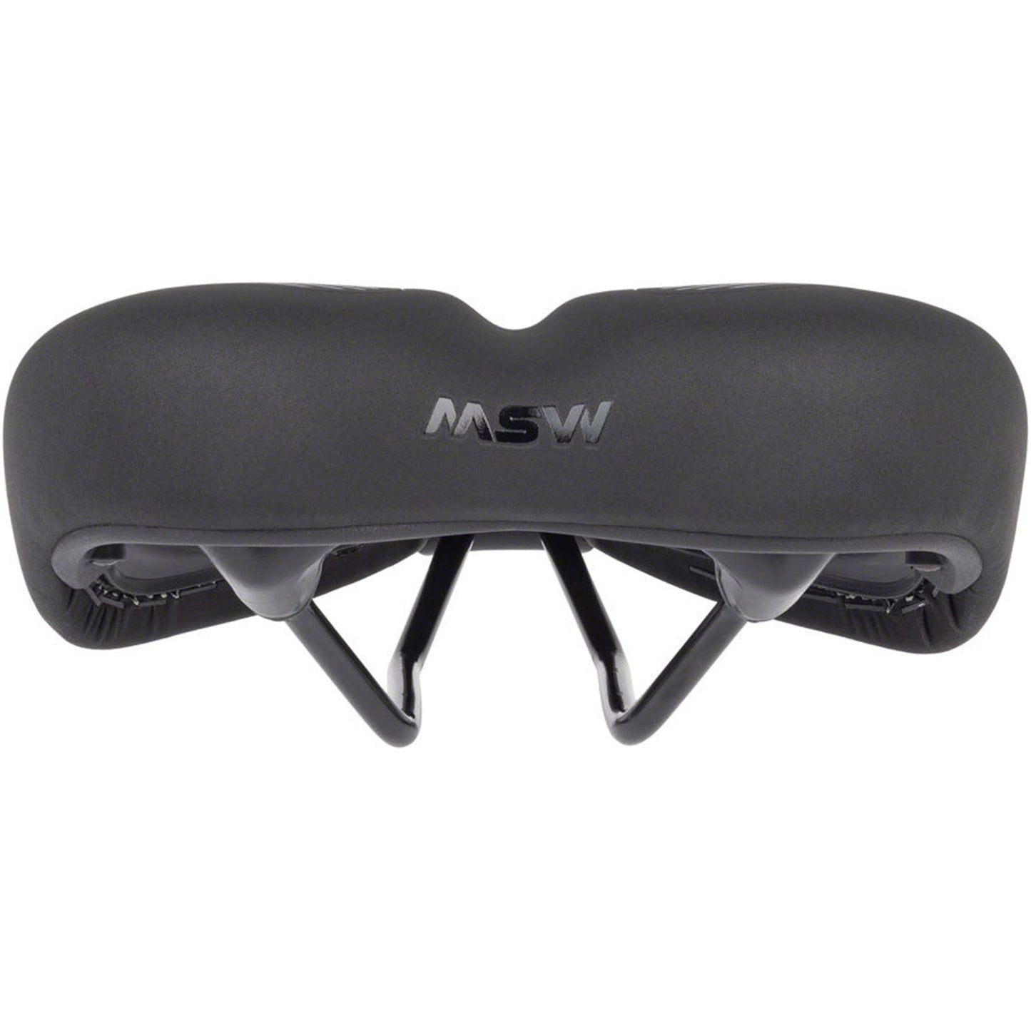 MSW Women's Saddle - Memory Foam, Soft Touch Cover, Steel, Black [MPN: 17-000502]_1926789