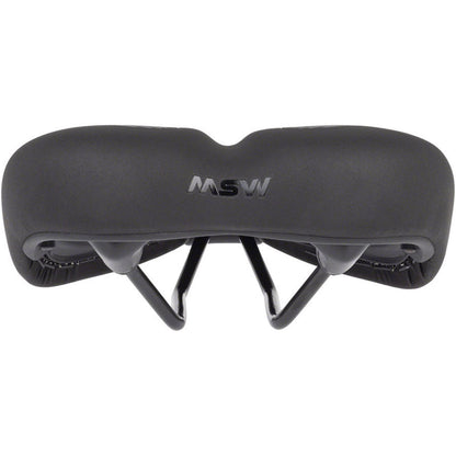 MSW Women's Saddle - Memory Foam, Soft Touch Cover, Steel, Black [MPN: 17-000502]_1926789