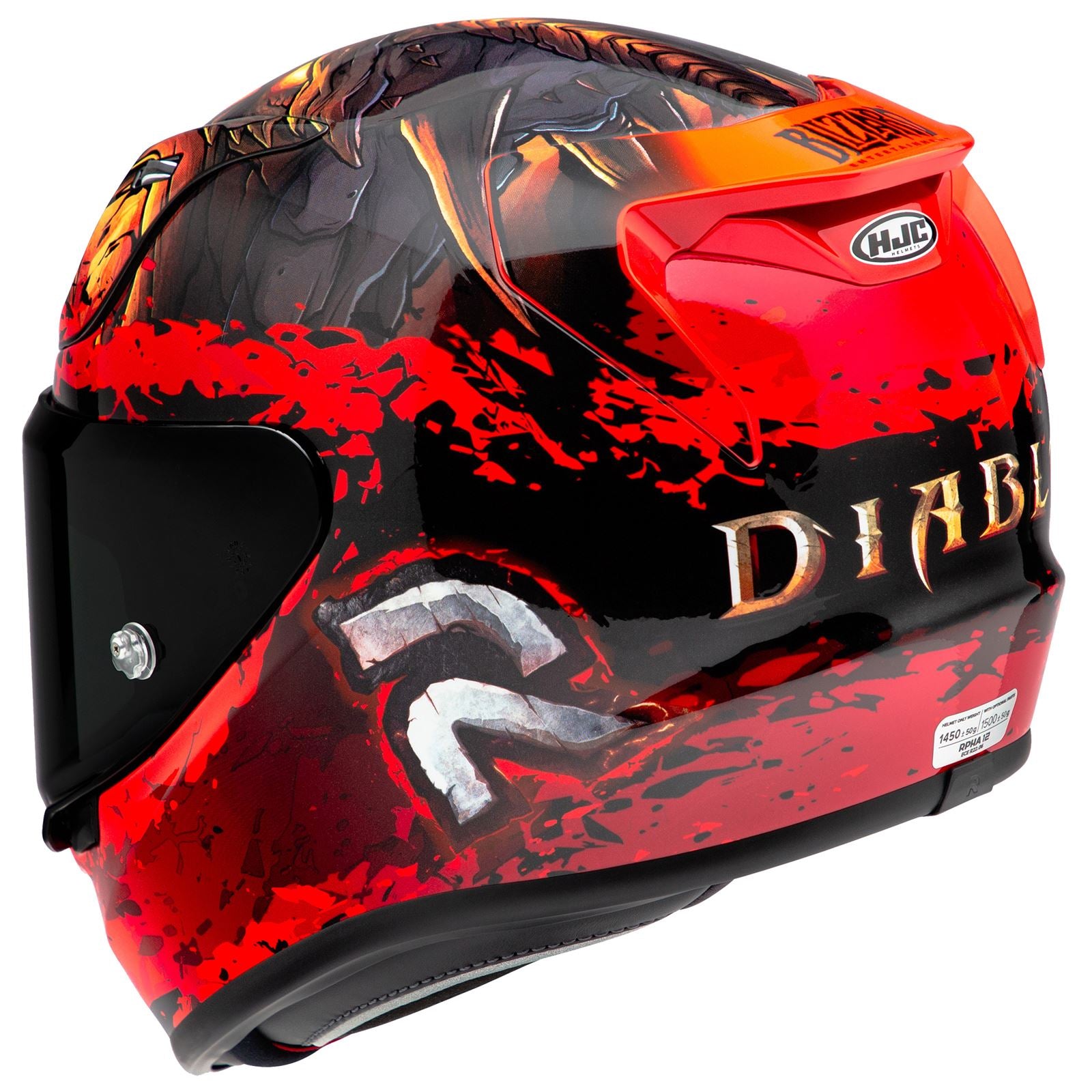 HJC RPHA 12 Diablo Blizzard Helmet - MC-1 - Black/Red_1511386