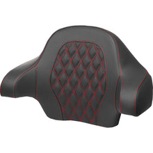 Saddlemen Tour-Pak® Backrest Pad - Lattice Stitch - Red Stitch - FL '14-'24 814-07-15004_1501314