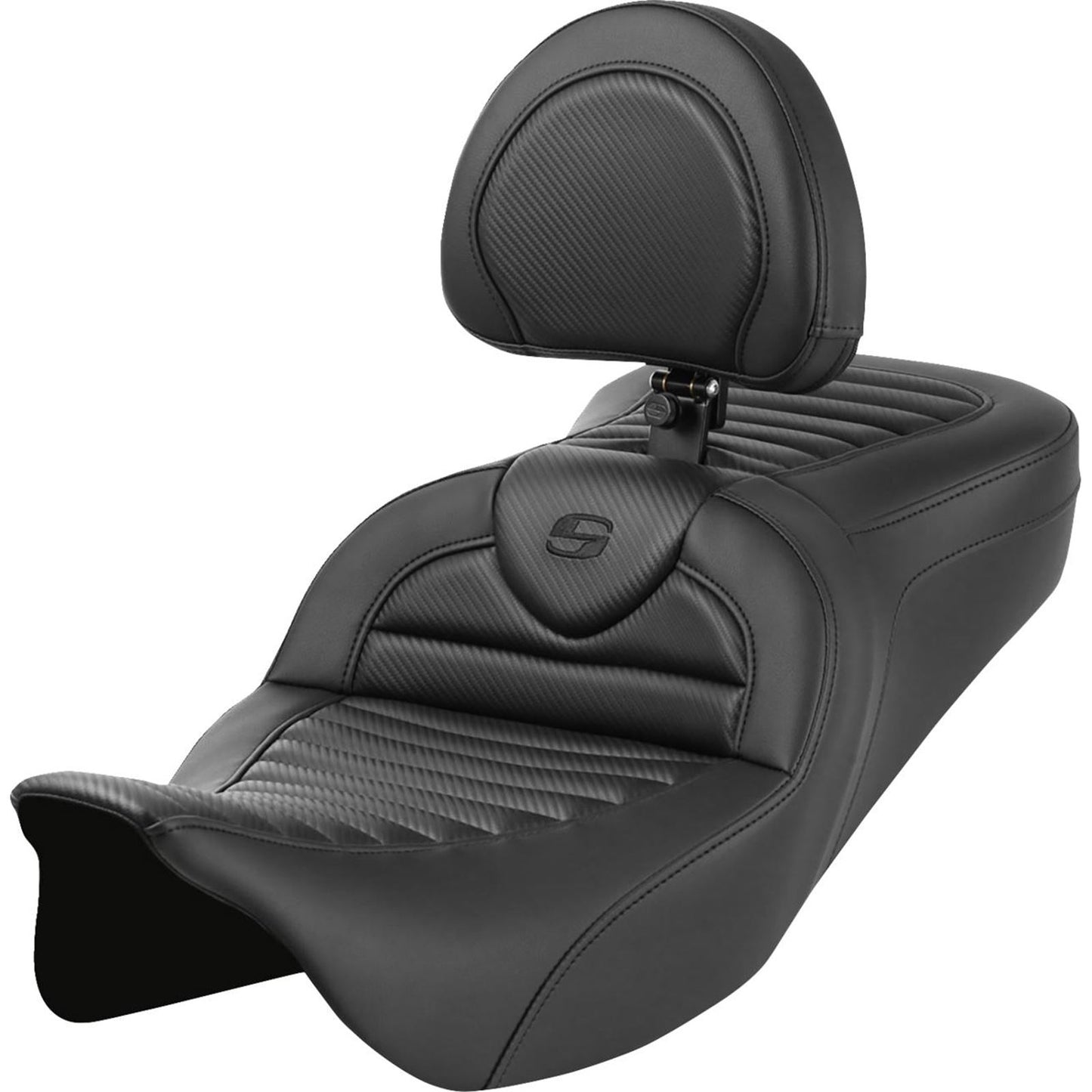Saddlemen Roadsofa™ Seat Tuck-n-Roll - Carbon Fiber - FL '08-'23 808-07B-204B0_1501309